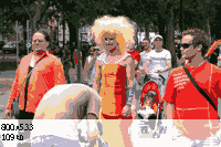The only travesti on the parade